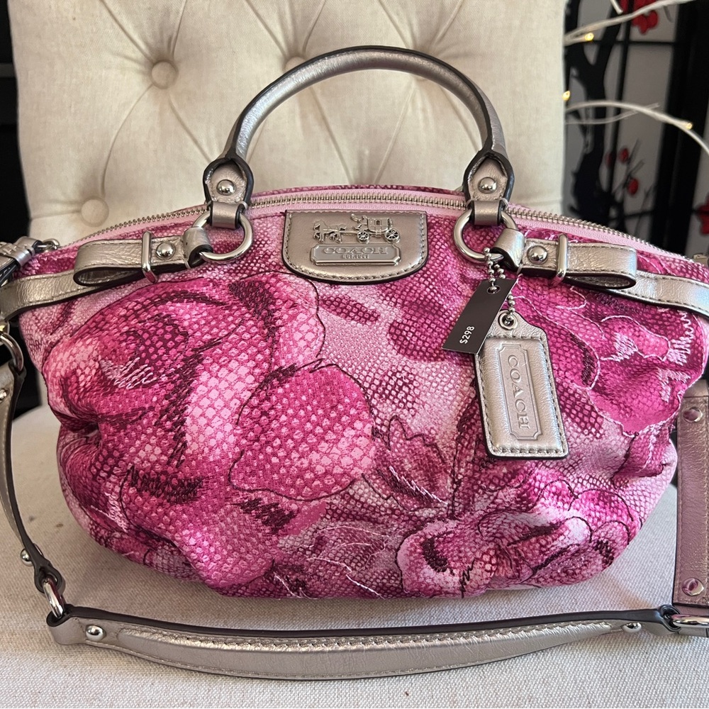 NEW w/tags Coach Madison Sophia Pink Floral Bag